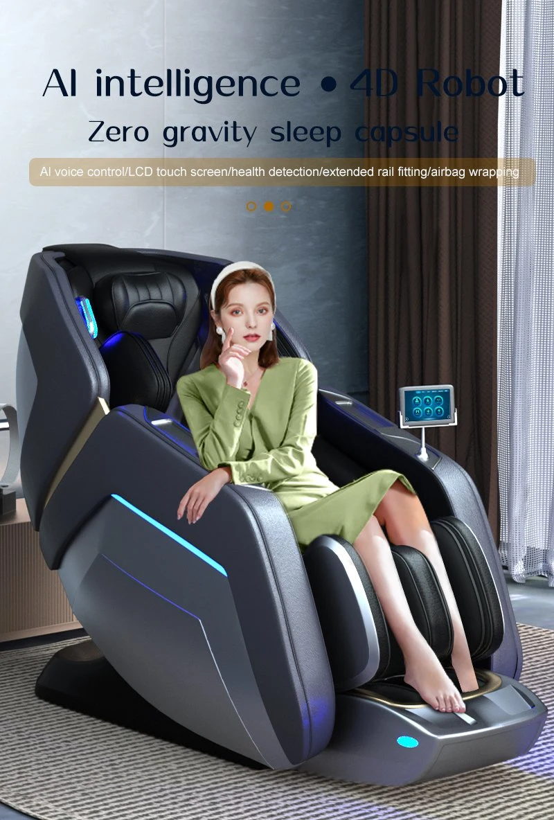Jingtop 4D Smart Luxuray SL Track Factory Direct Electric Full Body Air Compression Recliner Zero Gravity Massage Chair with Wireless Charging