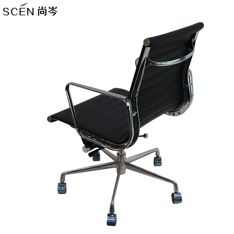 Cheap Soft Ergonomic Office Furniture Executive Recliner Boss Chairs Luxury Black PU Leather Office Chair by Indian Manufacturer