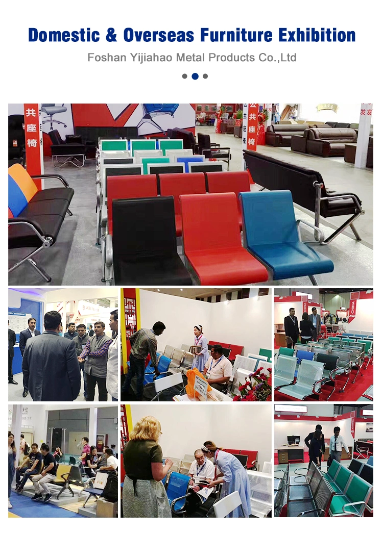 Manufacturer of Airport Hospital Waiting Room Chair Office Chairs Metal Seating Bench Public Furniture Garden Chair Outdoor Chair Steel Waiting Chair