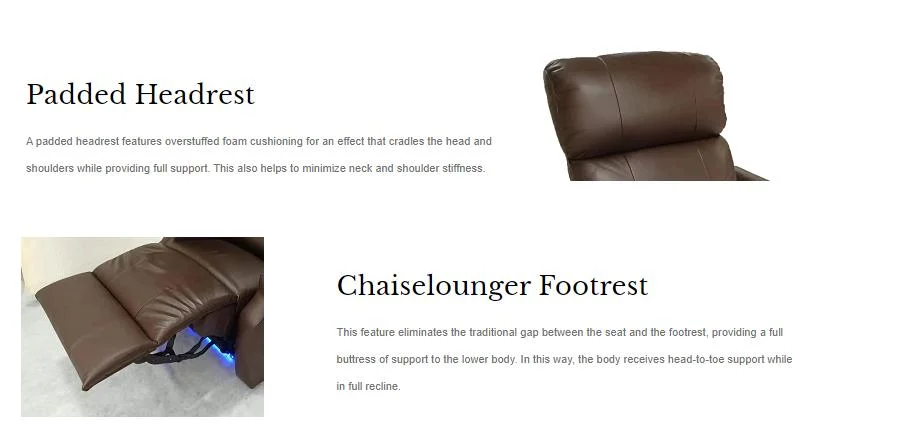 Wholesale Recliner Chair with Leather Manual/Electric Recliner for Living Room