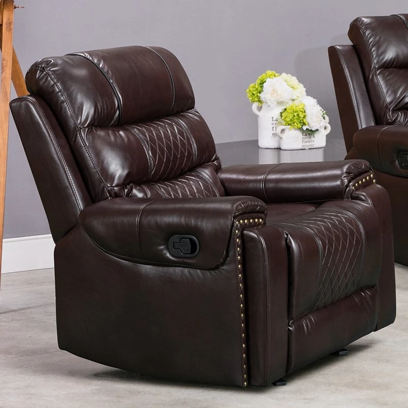 Cy Wholesale Price Leather Manual Recliner Chair