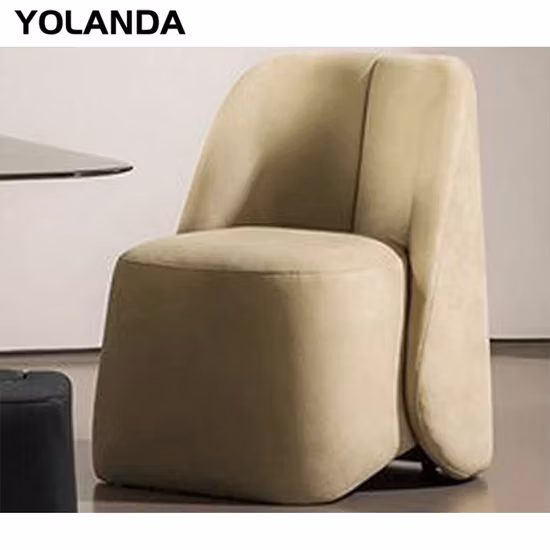 Luxury Modern Leather Brown Shrimp Leisure Office Chair Swivel Relaxing Office Chairs Reclining Computer Chair Living Room Furniture