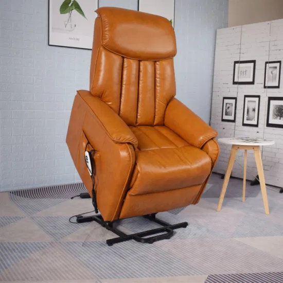 Jky Furniture Good Leather Single Seat Electric Lift Recliner Chair with Massage Function for Living Room